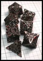 Dice : Dice - Metal Dice - Scimi Metalic with Blood Splash - Amazon Dec 2023